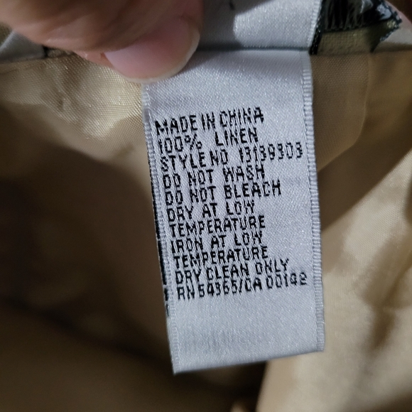 NYGARD | 100% linen foliage tree design fully lined skirt - Picture 6 of 6